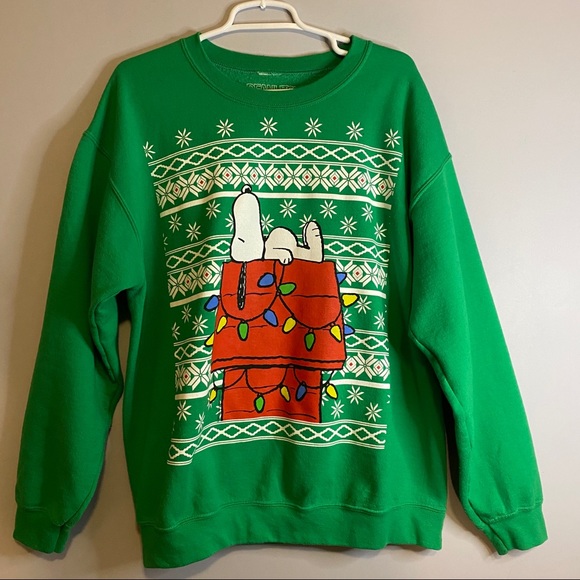 snoopy christmas sweatshirts
